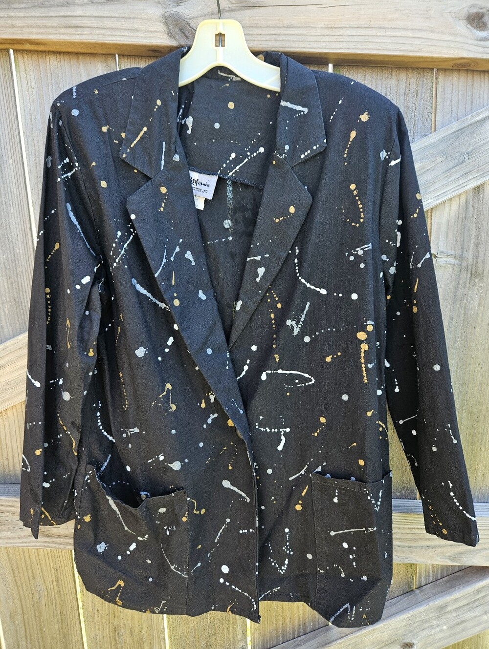 California Connection  Women's Vintage 1970's Cotton Blazer Size Medium